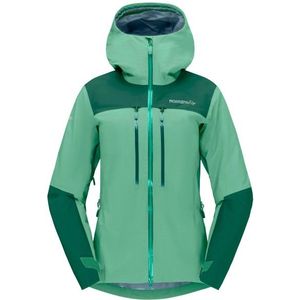 Norrona Womens Trollveggen GORE-TEX Pro Light Jacket Regenjas (Dames |turkoois |waterdicht)