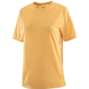 Salomon Womens SHKout Core S/S Hardloopshirt (Dames |beige)