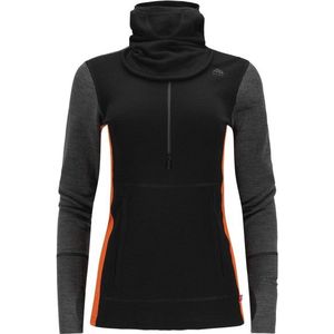 Aclima Womens Warmwool Hoodsweater with Zip Merinohoodie (Dames |zwart)