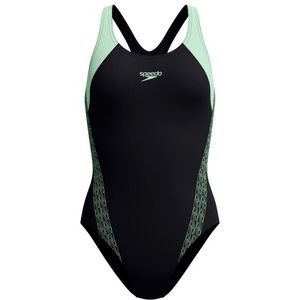 Speedo - Hyperboom - Badpak - Zwart - Sportuitsnijding achteraan