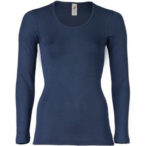 Engel Womens Unterhemd L/S Merino-ondergoed (Dames |blauw)