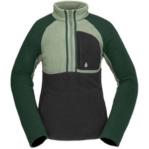 Volcom Womens Demi Half Zip Fleecetrui (Dames |groen)