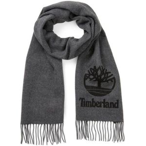 Timberland Yarn Dye Scarf with Printed Logo Sjaal (Heren |grijs)