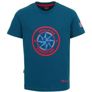 Trollkids - Windrose - T-shirt - Blauw - Korte Mouwen