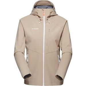 Mammut Womens Ultimate Comfort Softshell Hooded Jacket Softshelljack (Dames |beige)