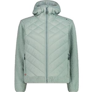 CMP - Hybrid Fix Hood - Fleecevest - Grijs/Turkoois - Dames