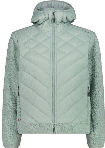 CMP - Hybrid Fix Hood - Fleecevest - Grijs/Turkoois - Dames