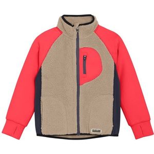 Color Kids Kids Teddy Jacket with Fleece Sleeves Fleecevest (Kinderen |beige)