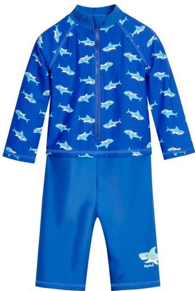 Playshoes Kids UV-Schutz Einteiler Hai L/S Lycra (Kinderen |blauw)