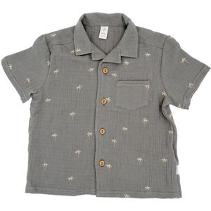 maximo Kids Mini Boy Hemd S/S Musselin T-shirt (Kinderen |grijs)
