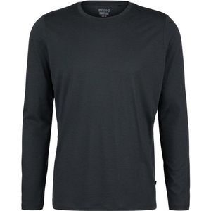 Stoic Merino155 LaholmSt L/S Merinoshirt (Heren |zwart)