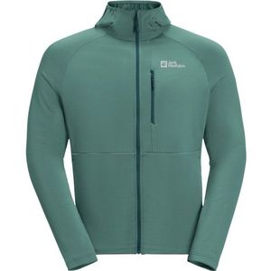 Jack Wolfskin Kolbenberg Hooded Full Zip Fleecevest (Heren |turkoois)