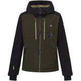 Rehall Romeo Ski-jas (Heren |zwart/olijfgroen |waterdicht)