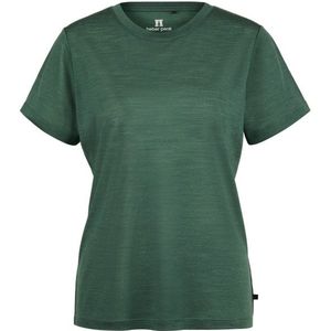 Heber Peak Womens MerinoMix150 PineconeHe T-Shirt Merinoshirt (Dames |groen/olijfgroen)