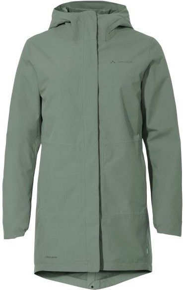 Vaude - Womens Cyclist Padded Parka II - Fietsjack - Groen/Olijfgroen - Waterdicht
