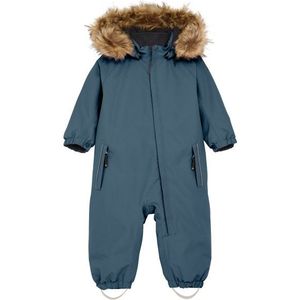 Color Kids - Coverall - Blauw - Waterdicht - Fake Fur