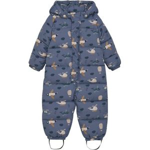 Minymo Kids Quilted Suit AOP Overall (Kinderen |blauw)