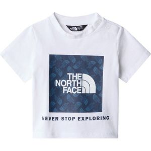 The North Face Babys S/S Box Infill Print Tee T-shirt (Kinderen |wit)