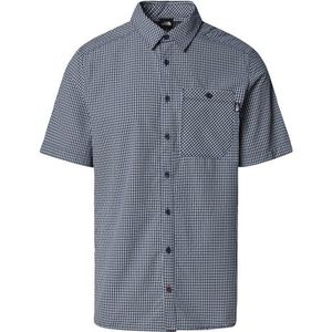 The North Face - M S/S Hypress Shirt - T-shirt - Summit Navy Plaid - Katoen