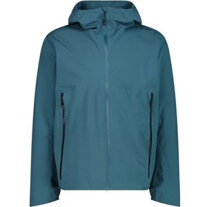 CMP Jacket Fix Hood 2 Layer Regenjas (Heren |blauw/turkoois |waterdicht)