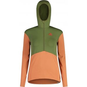 Maloja Womens SchioM Sportshirt (Dames |oranje/olijfgroen)