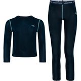 Kari Traa - Kids Ellie Set - Thermo-ondergoed - Blauw/Zwart
