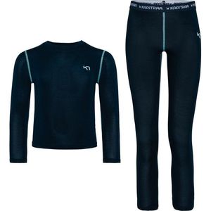 Kari Traa - Kids Ellie Set - Thermo-ondergoed - Blauw/Zwart