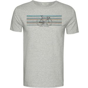 GreenBomb Bike Happy Guide T-Shirts T-shirt (Heren |grijs)