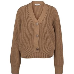 DEDICATED Womens Cardigan Kanan Trui (Dames |bruin)