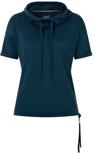 supernatural Womens JustShort Hoodie Merinoshirt (Dames |blauw)