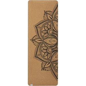 GAIAM Printed Cork Mandala Yoga Mat Performance Yogamat (beige)