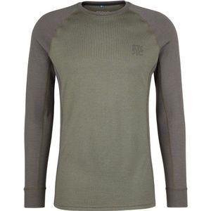 Stoic Merino240 BengtSt L/S Merino-ondergoed (Heren |grijs/olijfgroen)
