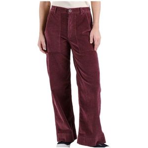 DEDICATED Womens Workwear Pants Vara Corduroy Vrijetijdsbroek (Dames |rood)