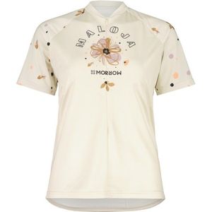 Maloja Womens TennoM Allmountain 1/2 Fietsshirt (Dames |wit/beige)