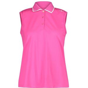 CMP Womens Polo Sleeveless Poloshirt (Dames |roze)
