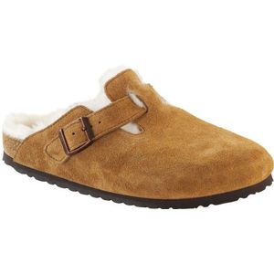 Birkenstock - Boston - Klompen - Bruin - Suède - Shearling