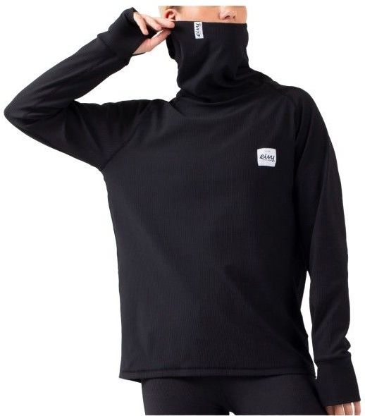 Eivy - Loose Fit Gaiter Rip Top - Longsleeve - Zwart