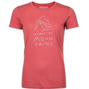 Ortovox Womens 150 Cool Mountain Protector T-Shirt Merinoshirt (Dames |pink)