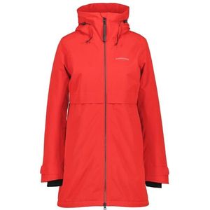 Didriksons Womens Helle Parka 5 Lange jas (Dames |rood |waterdicht)