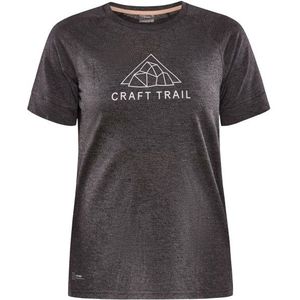 Craft Womens Pro Trail Wool S/S Tee Hardloopshirt (Dames |grijs)