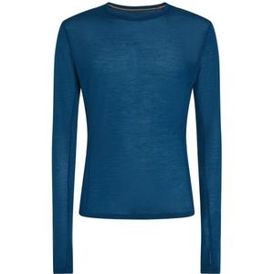 Icebreaker - Merino 75 Cool-Lite Featherlight L/S Crewe - Longsleeve - Blauw