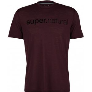 supernatural 3D Signature Tee Merinoshirt (Heren |wine tasting /zwart)