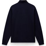 Napapijri - E-Badge LS - Polo - Blauw - Lange Mouwen