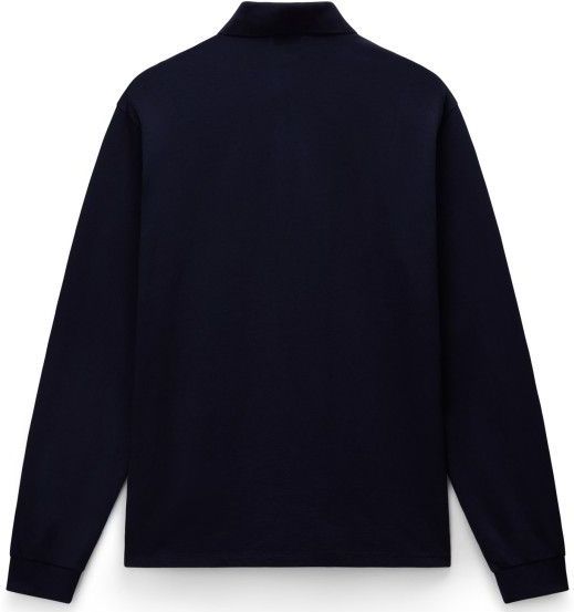 Napapijri - E-Badge LS - Polo - Blauw - Lange Mouwen