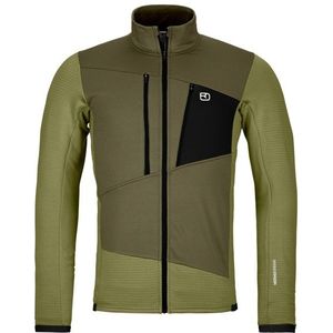 Ortovox - Fleece Grid Jacket - Fleecevest - Olijfgroen