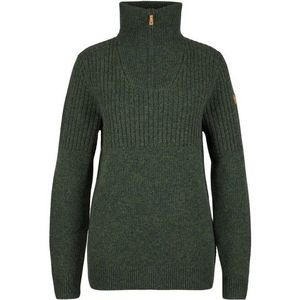 Fjällräven - Övik Half Zip Knit - Gebreide Trui - Deep Forest - Gerecycled Polyester en Biologisch Katoen