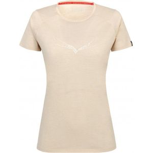 Salewa Womens Pure Eagle Sketch All Mountain T-Shirt Merinoshirt (Dames |beige)