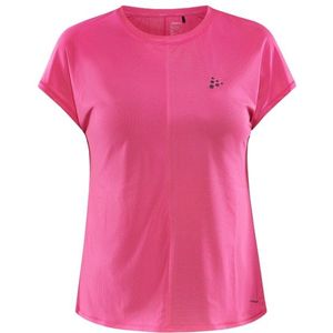 Craft Womens Core Essence S/S Tee Sportshirt (Dames |roze)