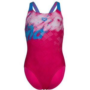 Arena Girls Arena Splash Point Swimsuit V Back Badpak (Kinderen |roze)