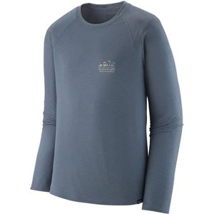 Patagonia L/S Cap Cool Trail Graphic Shirt Sportshirt (Heren |blauw/grijs)